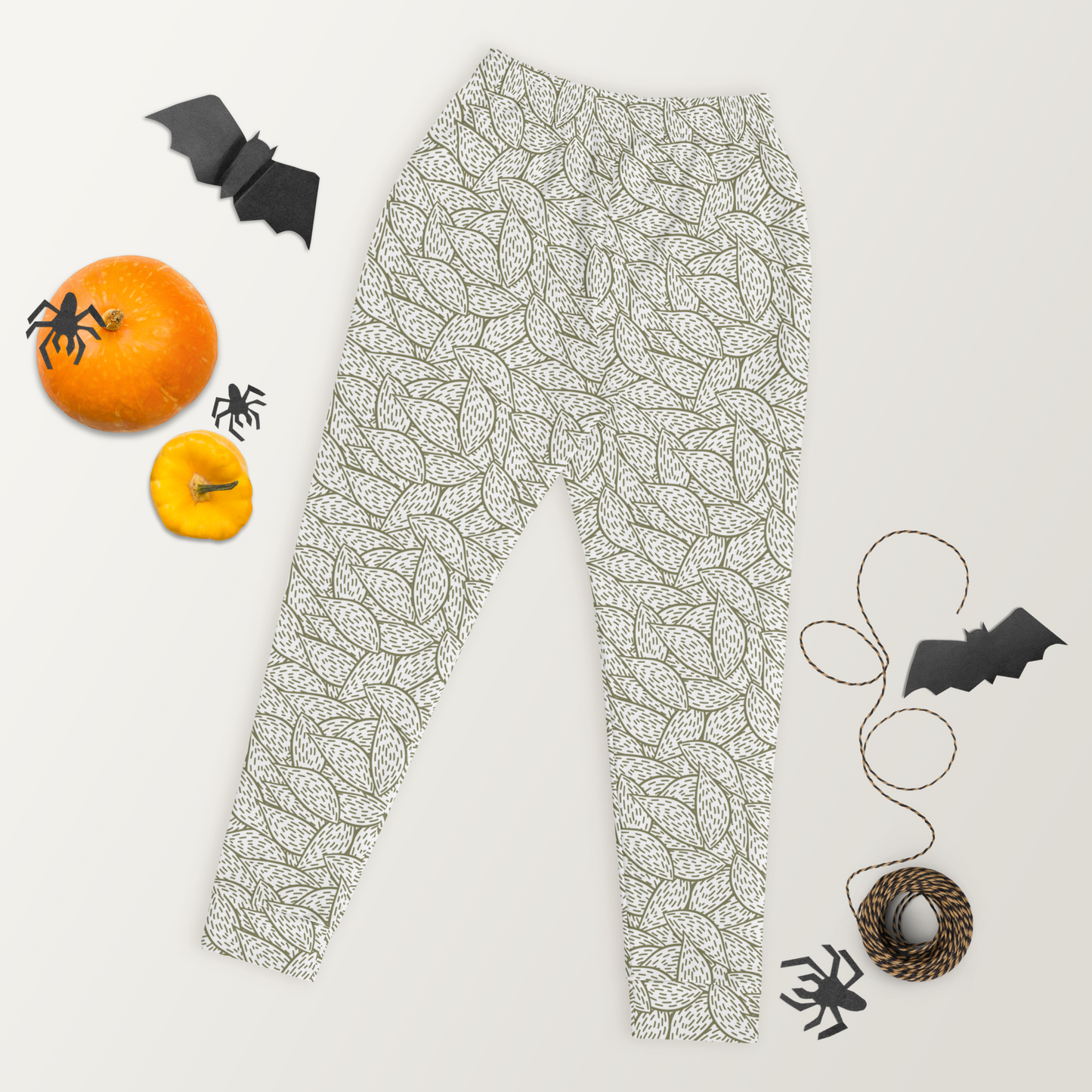 Colorful Fall Leaves | Seamless Patterns | All-Over Print Women's Joggers - #6