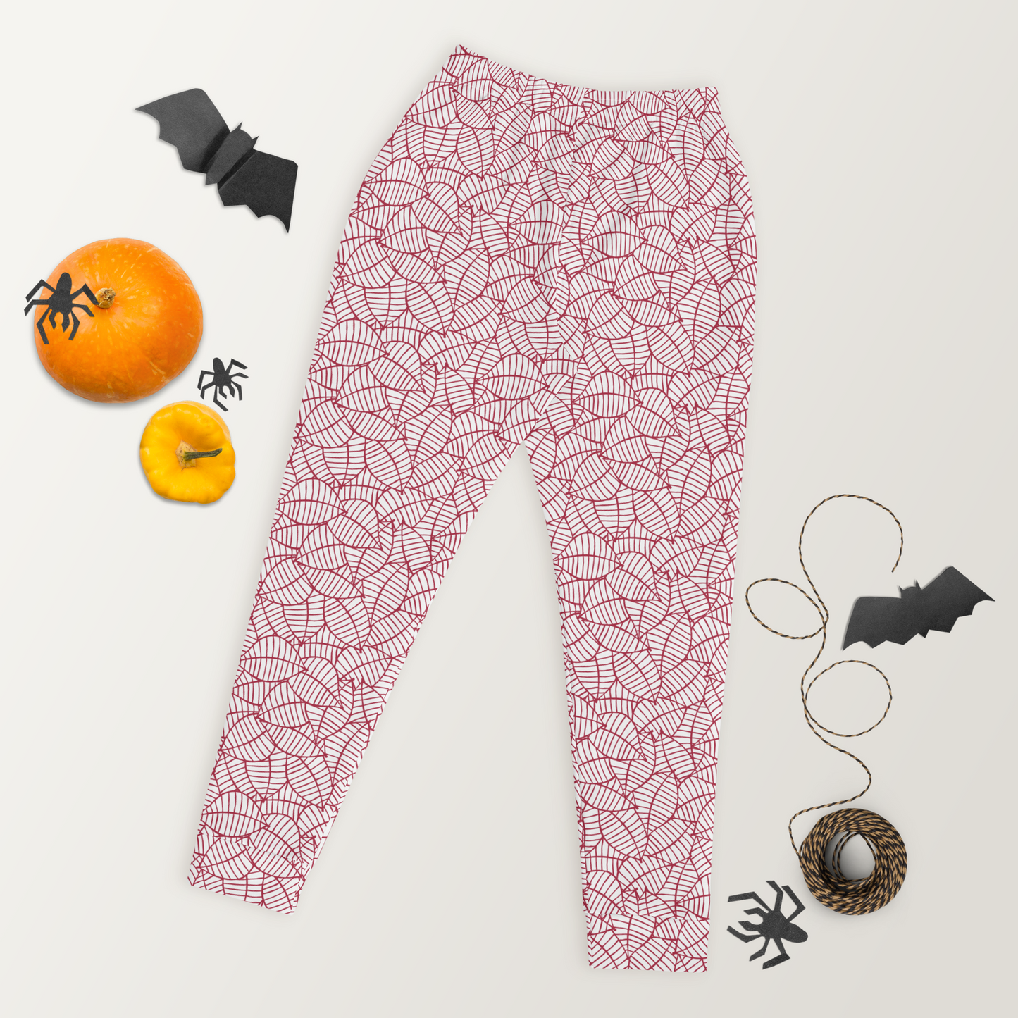 Colorful Fall Leaves | Seamless Patterns | All-Over Print Women's Joggers - #8