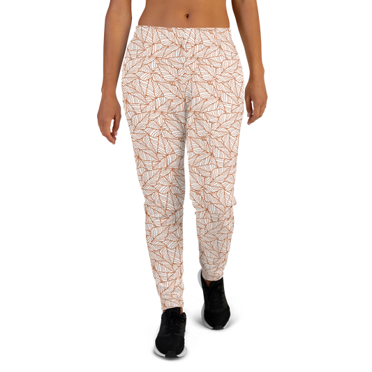 Colorful Fall Leaves | Seamless Patterns | All-Over Print Women's Joggers - #1