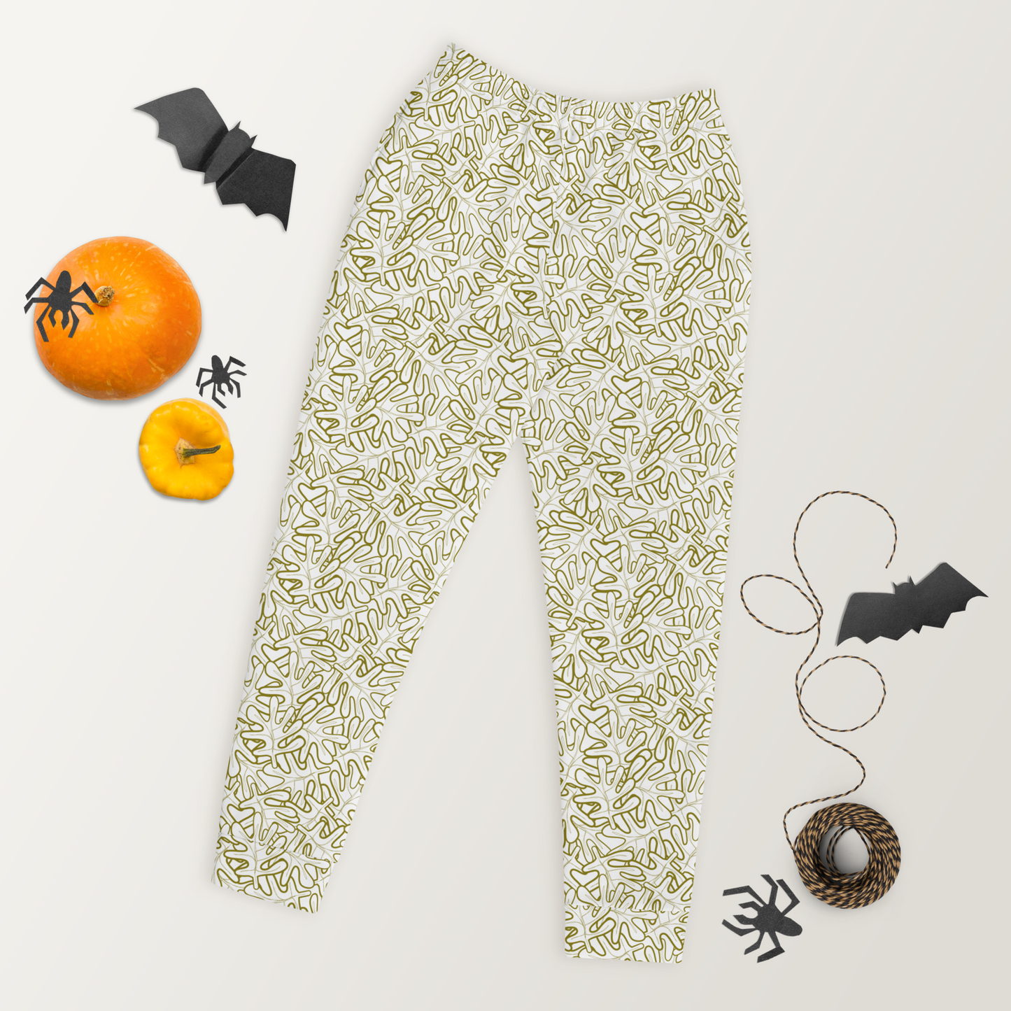 Colorful Fall Leaves | Seamless Patterns | All-Over Print Women's Joggers - #2