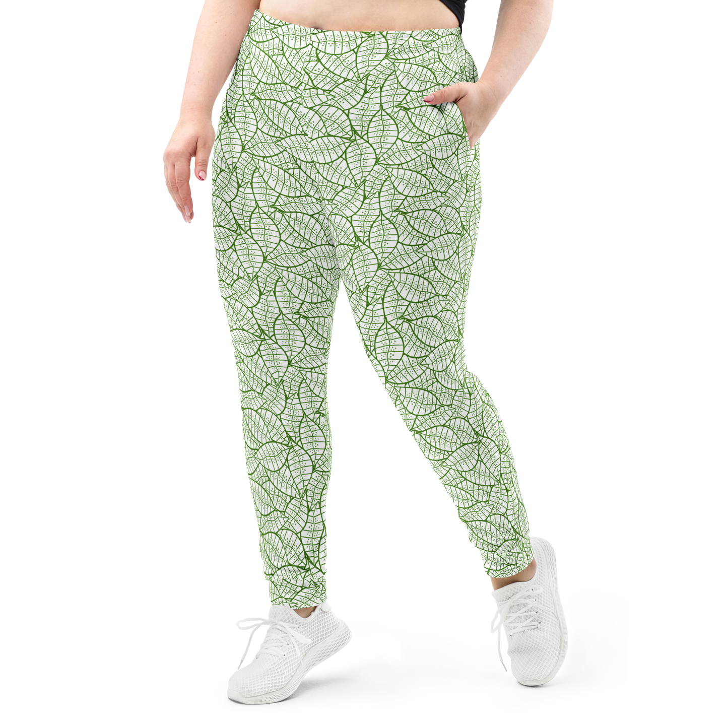 Colorful Fall Leaves | Seamless Patterns | All-Over Print Women's Joggers - #4