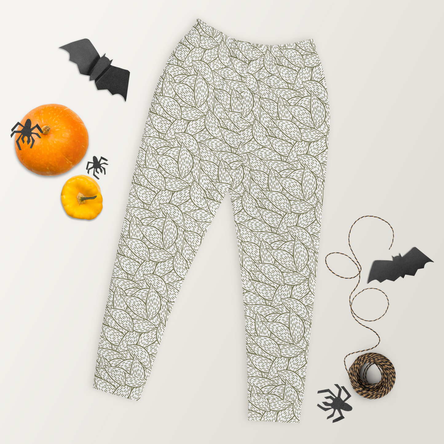 Colorful Fall Leaves | Seamless Patterns | All-Over Print Women's Joggers - #6