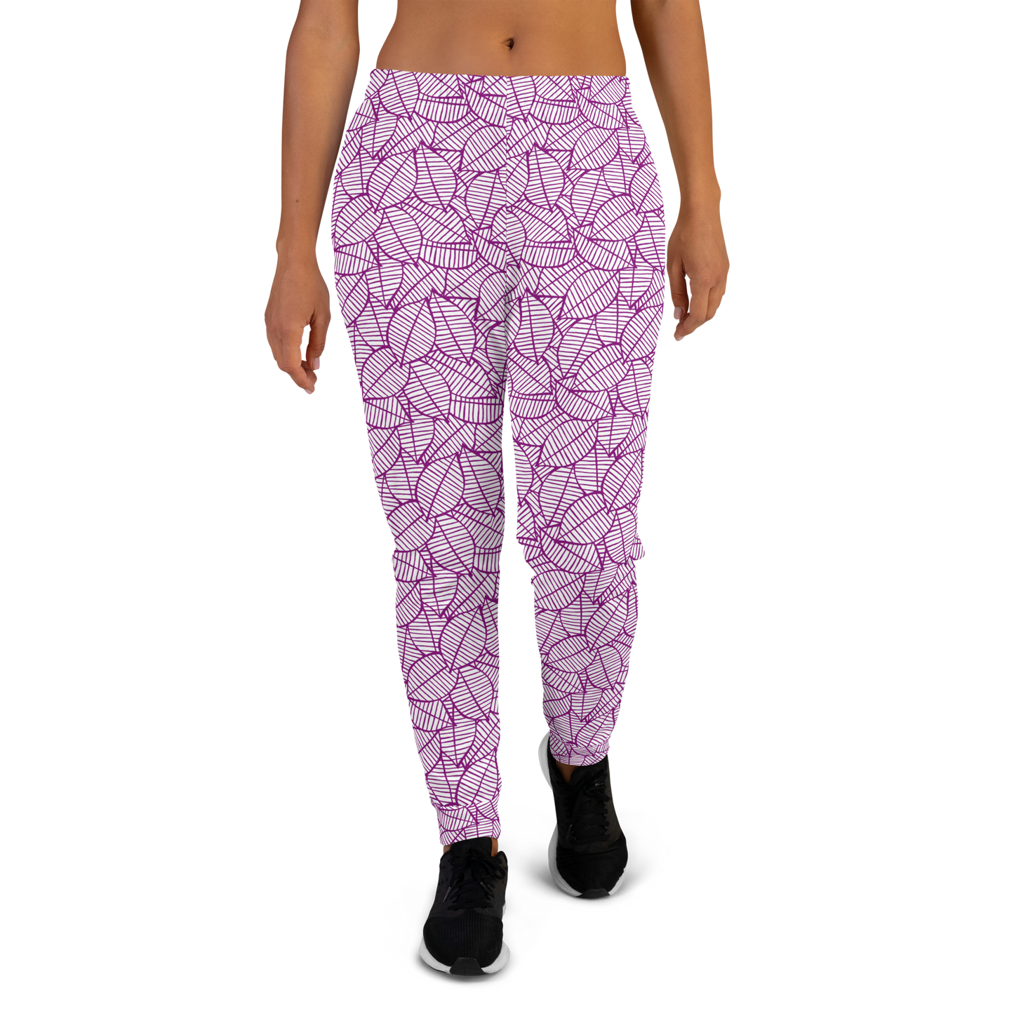 Colorful Fall Leaves | Seamless Patterns | All-Over Print Women's Joggers - #7