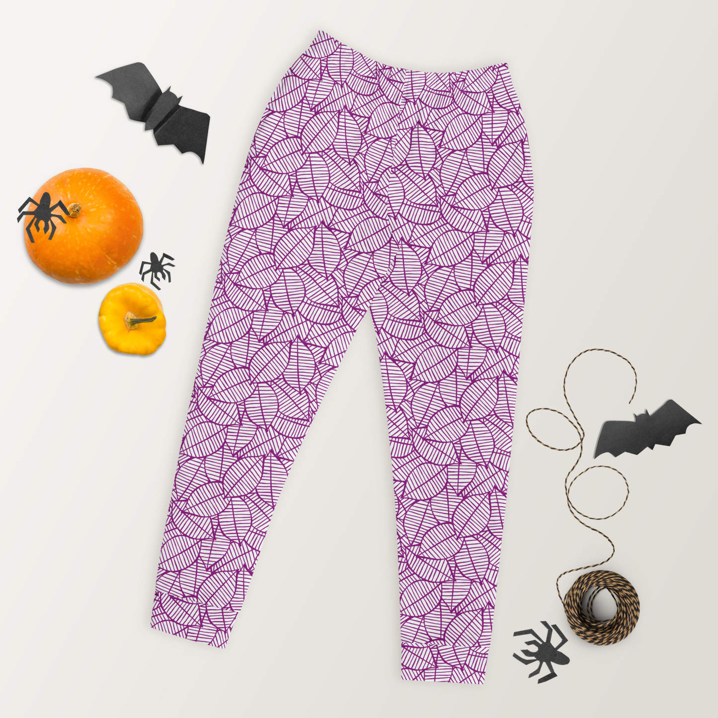 Colorful Fall Leaves | Seamless Patterns | All-Over Print Women's Joggers - #7