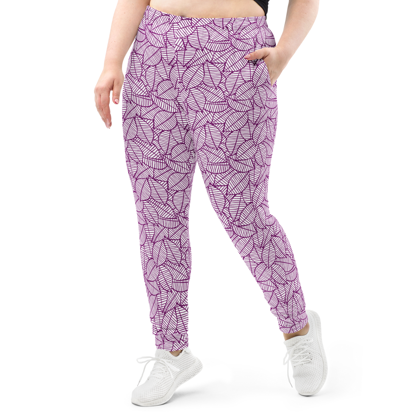 Colorful Fall Leaves | Seamless Patterns | All-Over Print Women's Joggers - #7