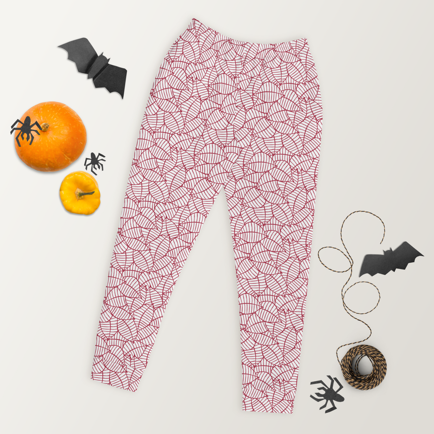 Colorful Fall Leaves | Seamless Patterns | All-Over Print Women's Joggers - #8