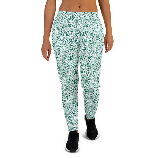 Colorful Fall Leaves | Seamless Patterns | All-Over Print Women's Joggers - #9