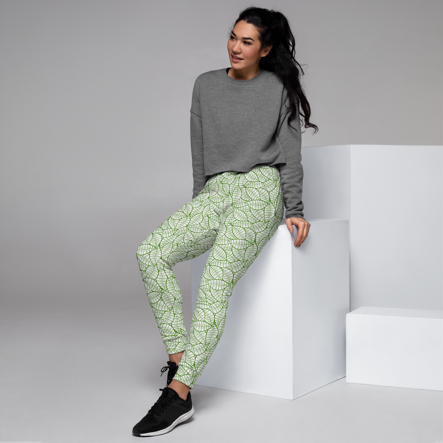 Colorful Fall Leaves | Seamless Patterns | All-Over Print Women's Joggers - #4