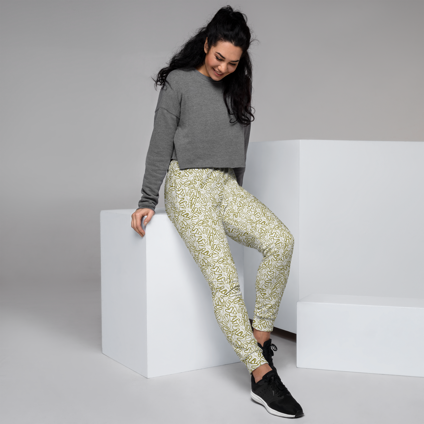 Colorful Fall Leaves | Seamless Patterns | All-Over Print Women's Joggers - #2