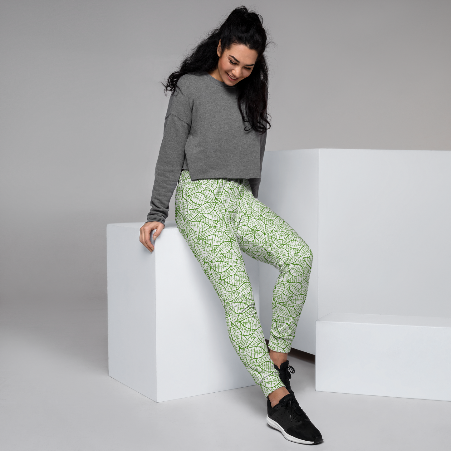 Colorful Fall Leaves | Seamless Patterns | All-Over Print Women's Joggers - #4