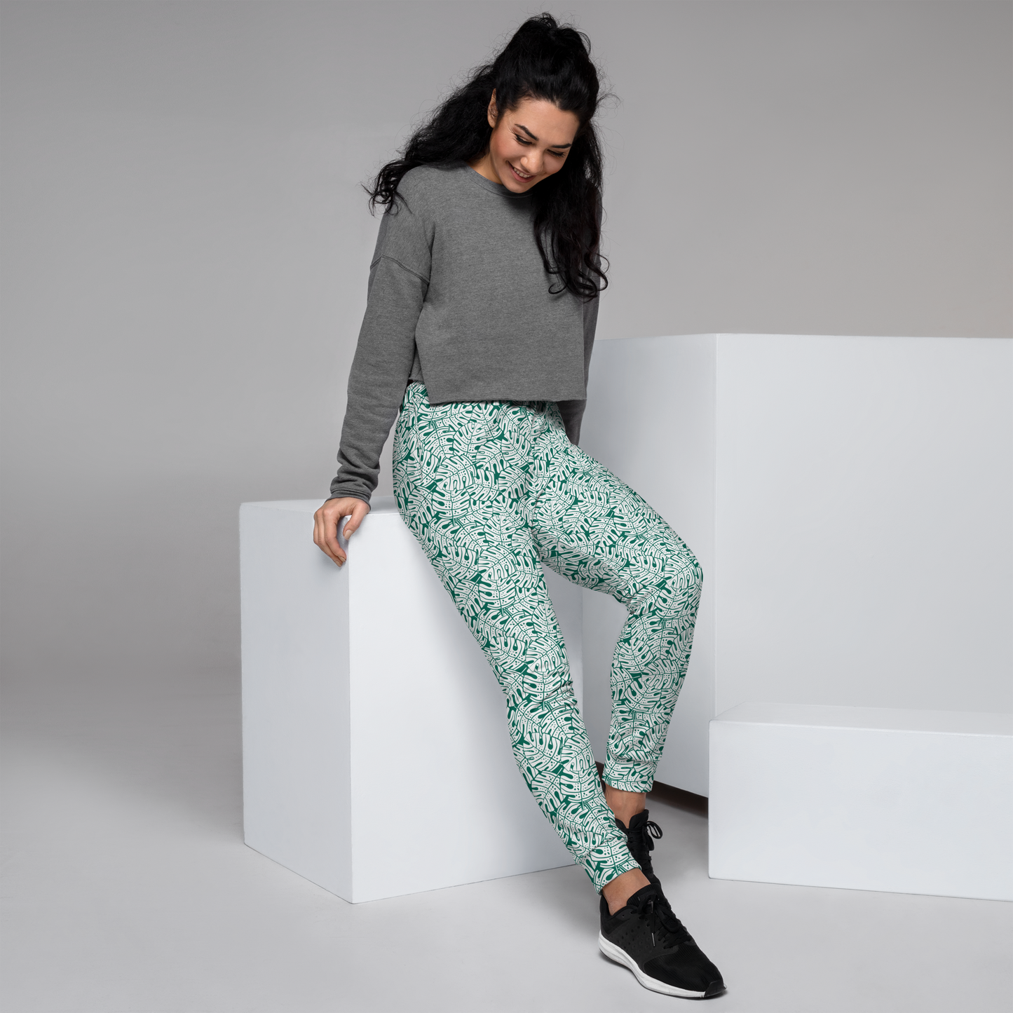 Colorful Fall Leaves | Seamless Patterns | All-Over Print Women's Joggers - #9