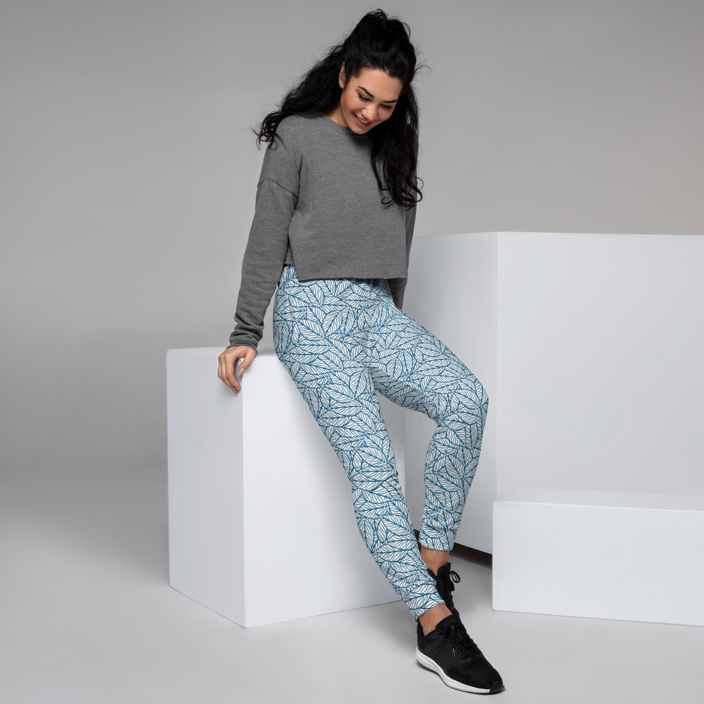 Colorful Fall Leaves | Seamless Patterns | All-Over Print Women's Joggers - #10