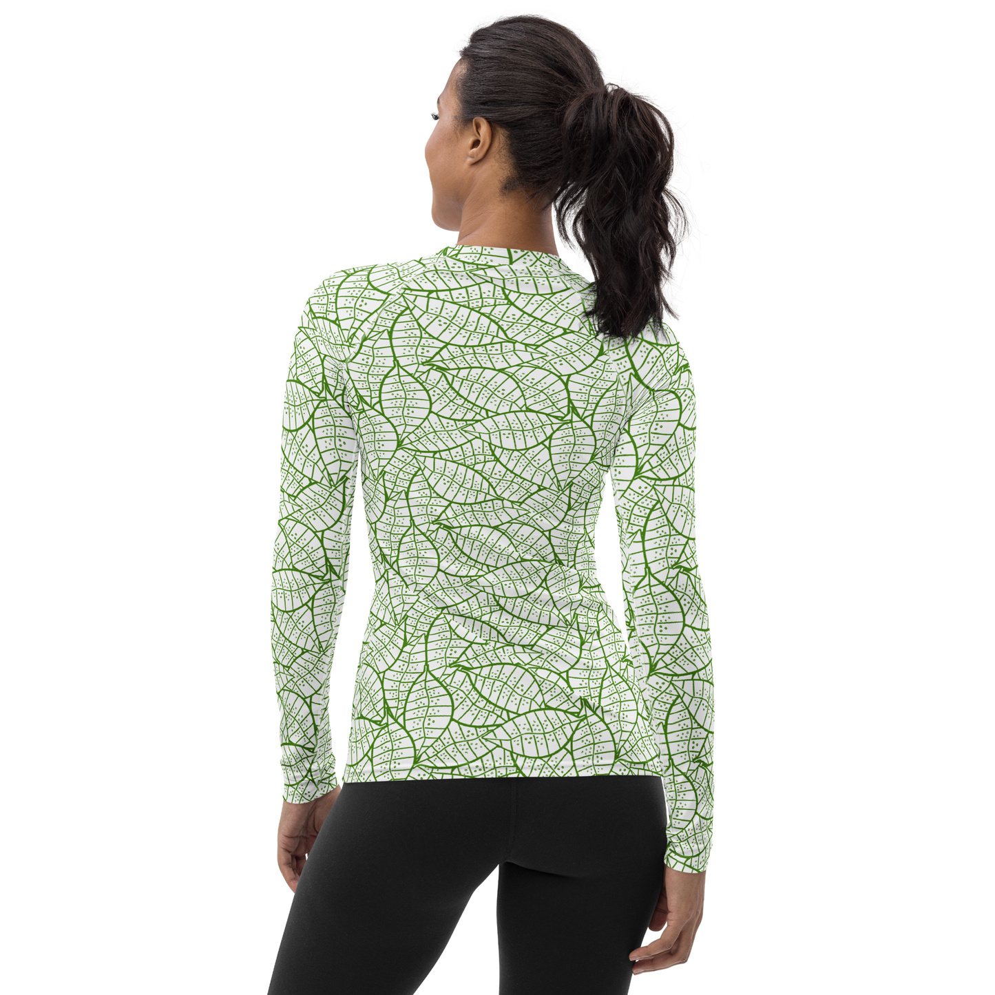 Colorful Fall Leaves | Seamless Patterns | All-Over Print Women's Rash Guard - #4