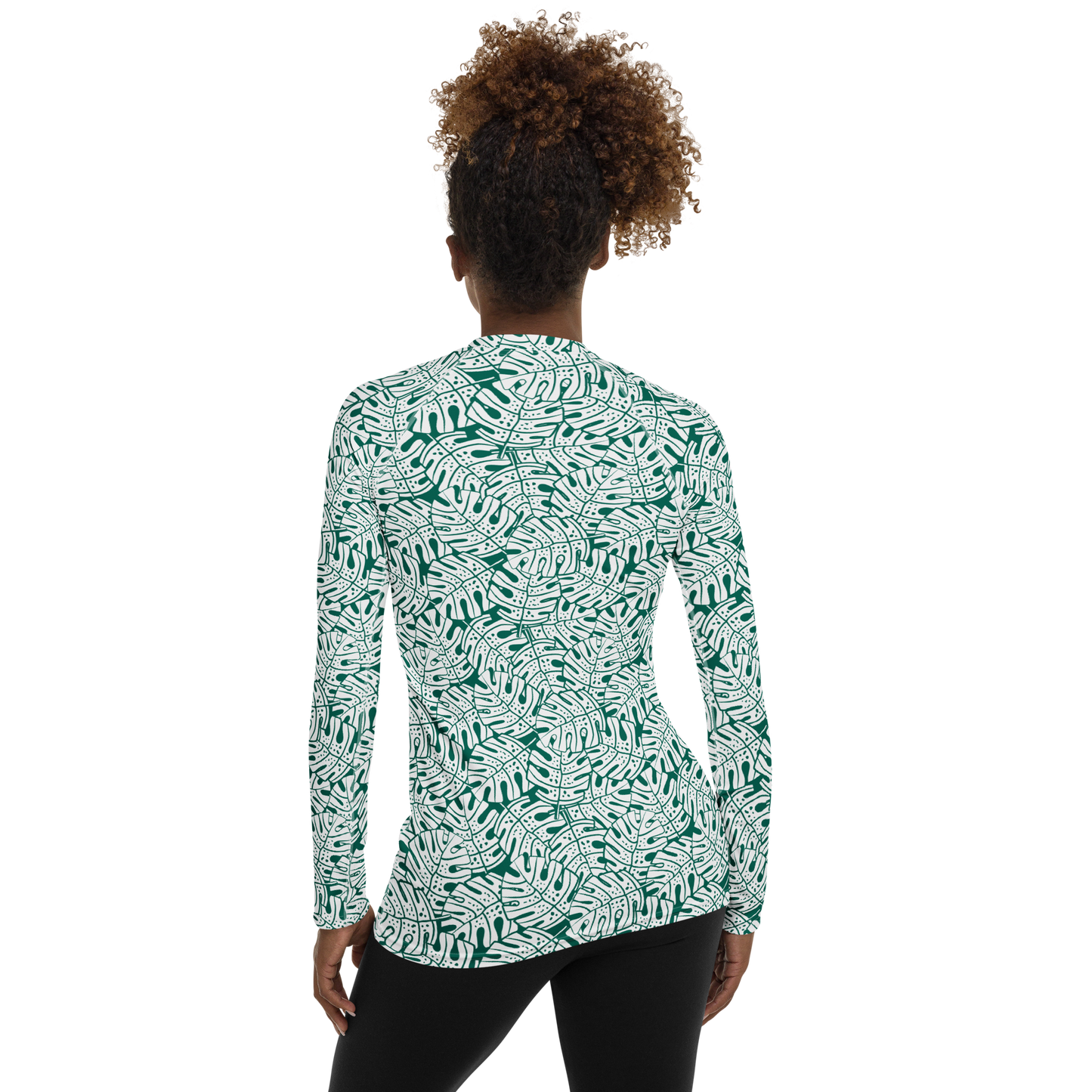 Colorful Fall Leaves | Seamless Patterns | All-Over Print Women's Rash Guard - #9