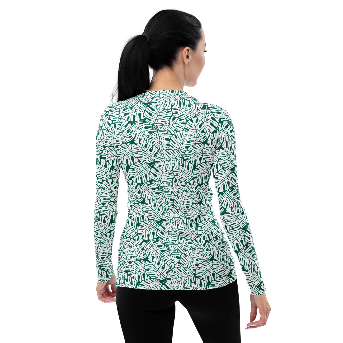 Colorful Fall Leaves | Seamless Patterns | All-Over Print Women's Rash Guard - #9