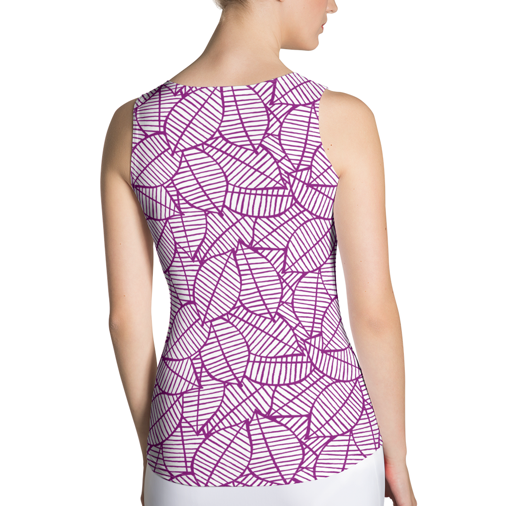 Colorful Fall Leaves | Seamless Patterns | All-Over Print Women's Tank Top - #7