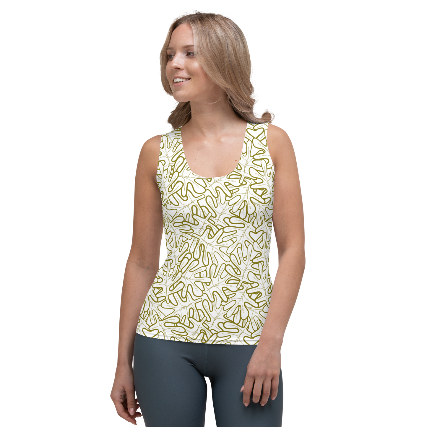 Colorful Fall Leaves | Seamless Patterns | All-Over Print Women's Tank Top - #2