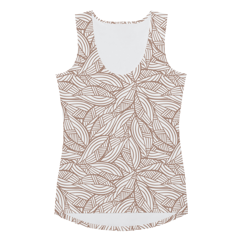 Colorful Fall Leaves | Seamless Patterns | All-Over Print Women's Tank Top - #3