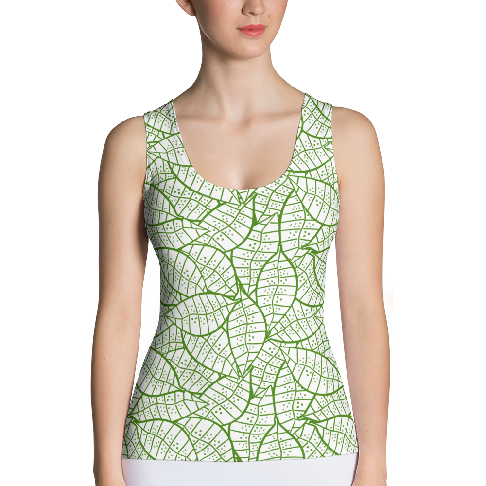 Colorful Fall Leaves | Seamless Patterns | All-Over Print Women's Tank Top - #4