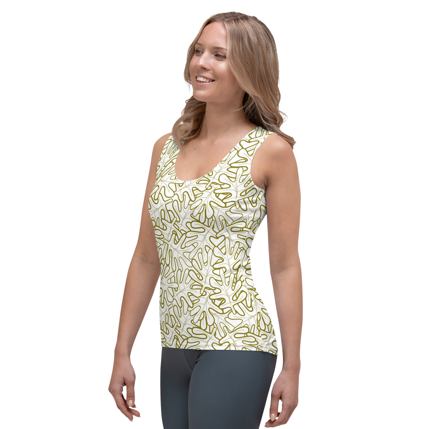 Colorful Fall Leaves | Seamless Patterns | All-Over Print Women's Tank Top - #2