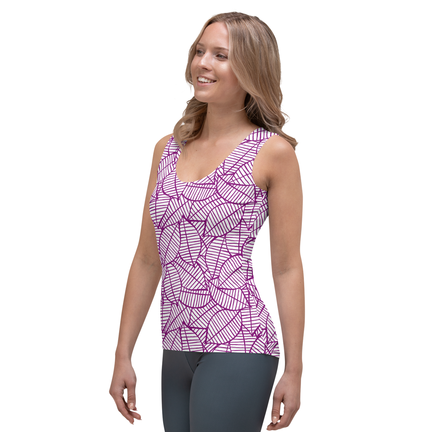 Colorful Fall Leaves | Seamless Patterns | All-Over Print Women's Tank Top - #7