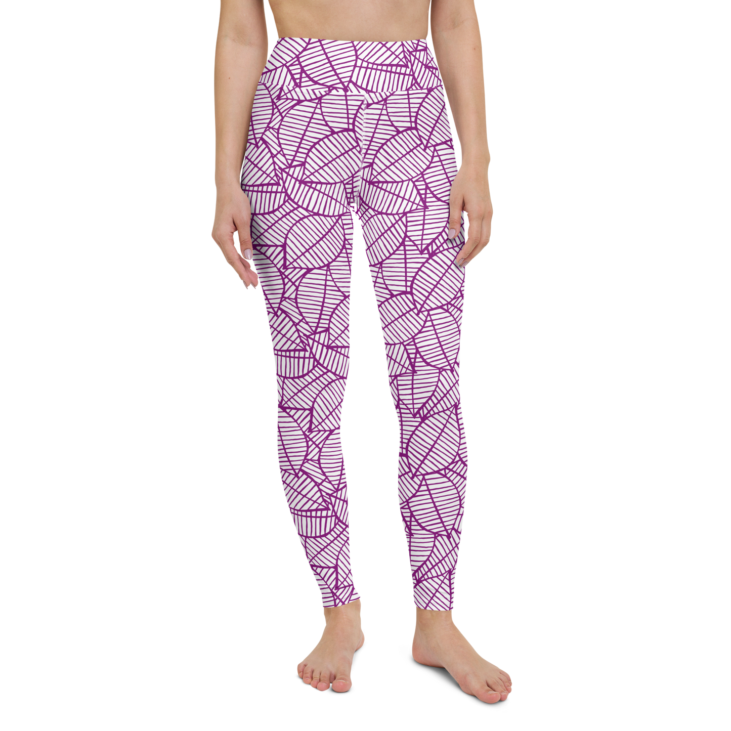 Colorful Fall Leaves | Seamless Patterns | All-Over Print Yoga Leggings - #7