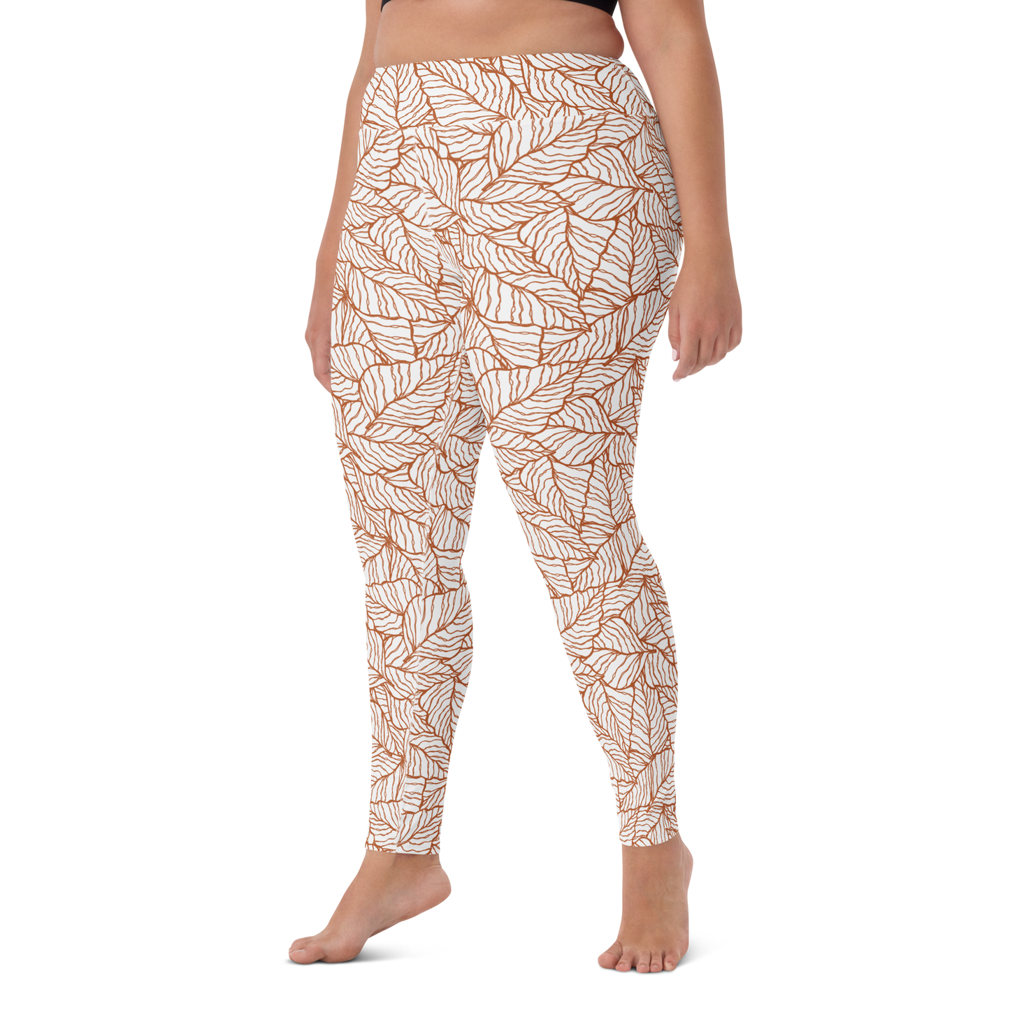 Colorful Fall Leaves | Seamless Patterns | All-Over Print Yoga Leggings - #1