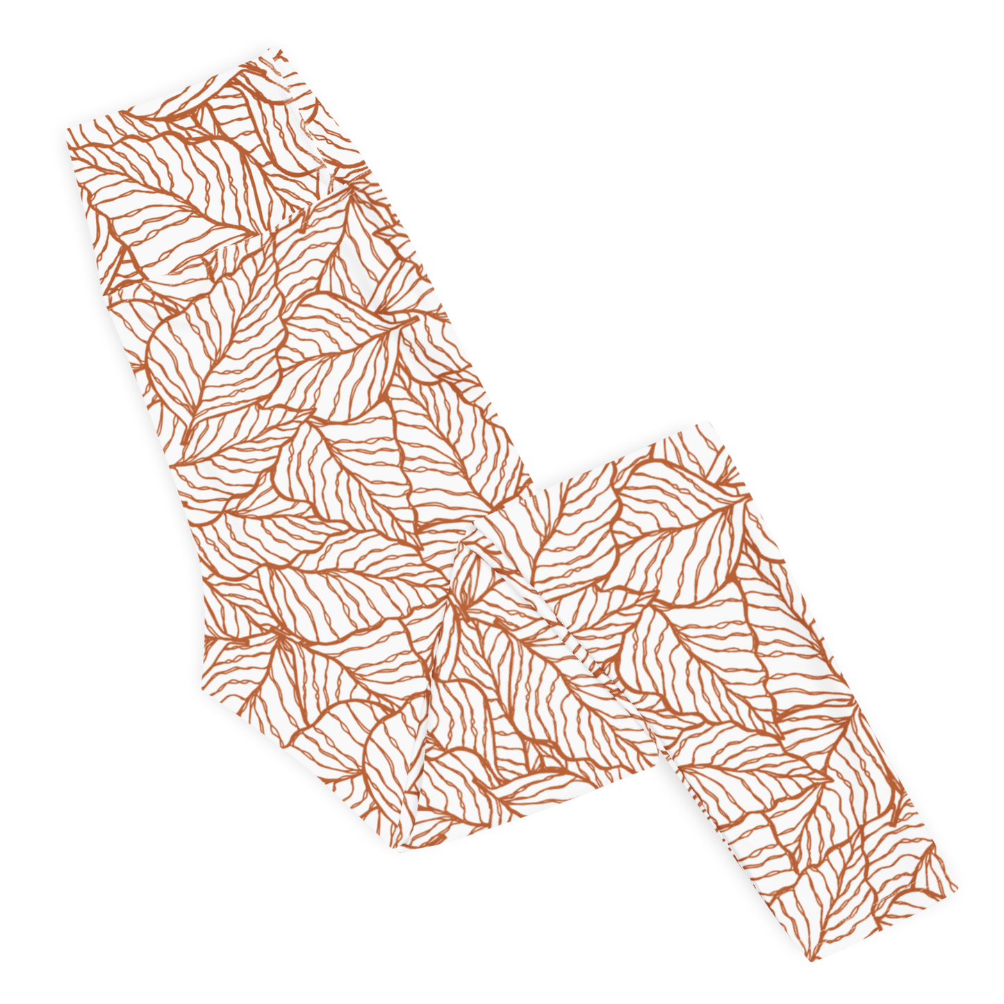 Colorful Fall Leaves | Seamless Patterns | All-Over Print Yoga Leggings - #1