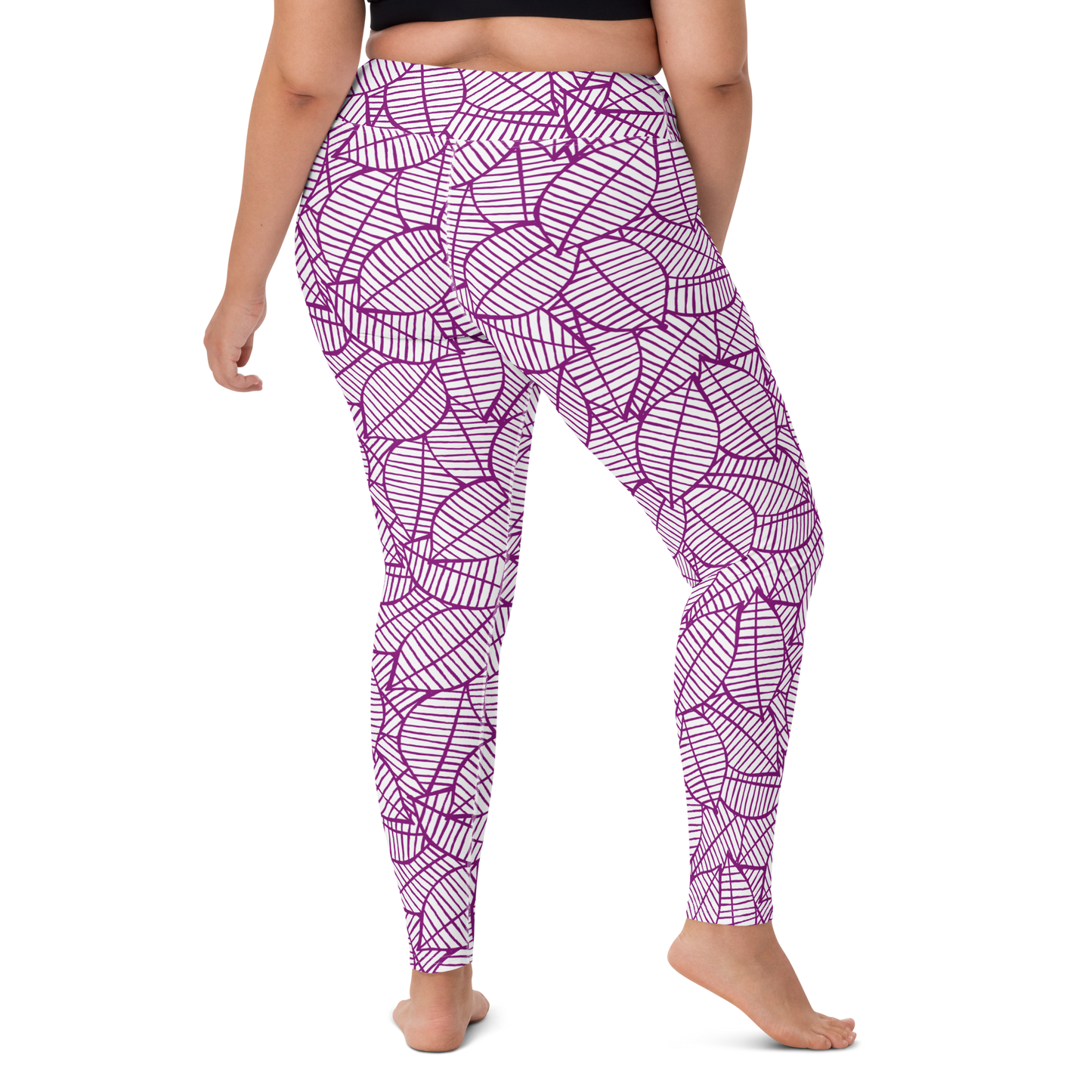 Colorful Fall Leaves | Seamless Patterns | All-Over Print Yoga Leggings - #7