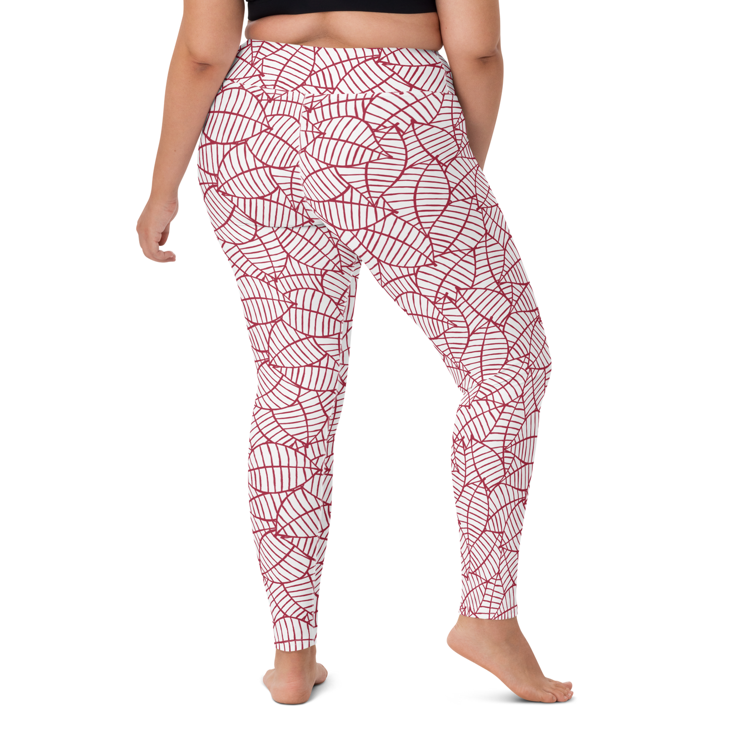 Colorful Fall Leaves | Seamless Patterns | All-Over Print Yoga Leggings - #8