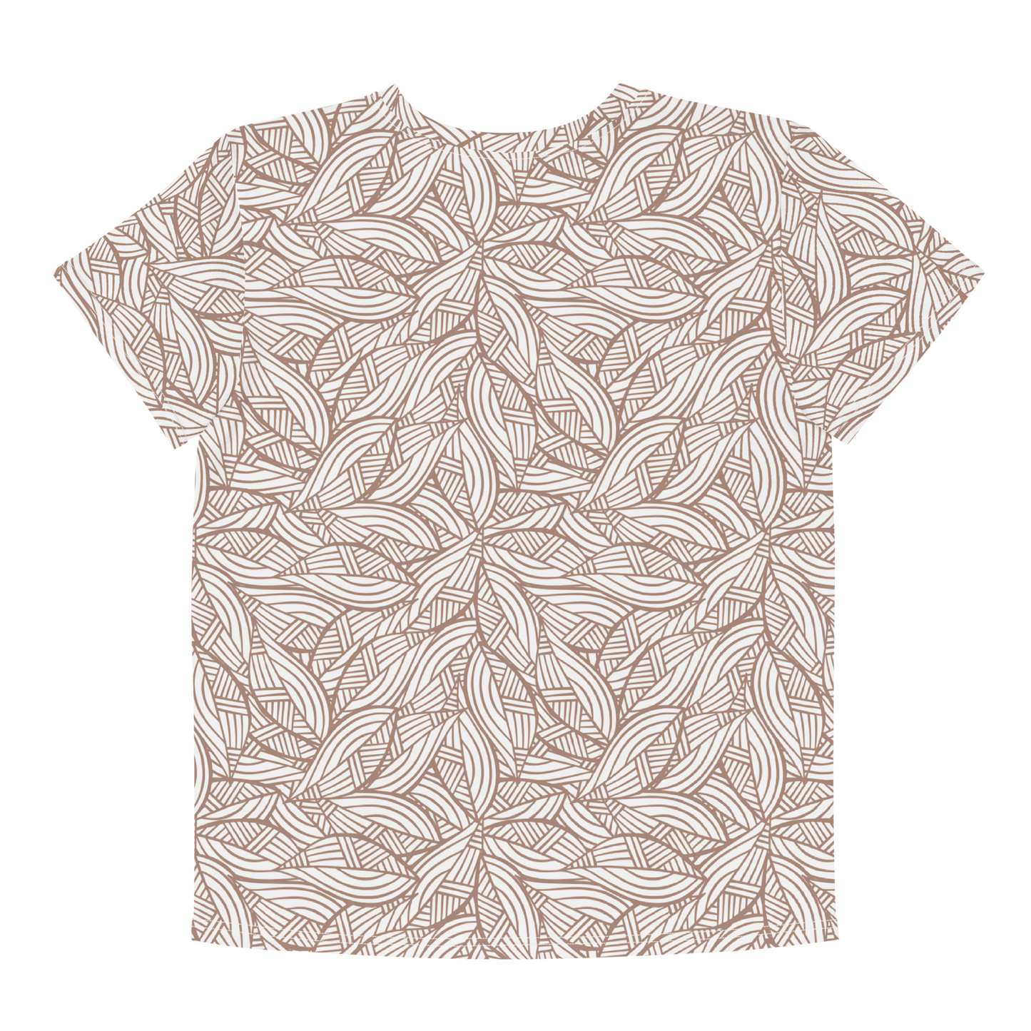 Colorful Fall Leaves | Seamless Patterns | All-Over Print Youth Crew Neck T-shirt - #3