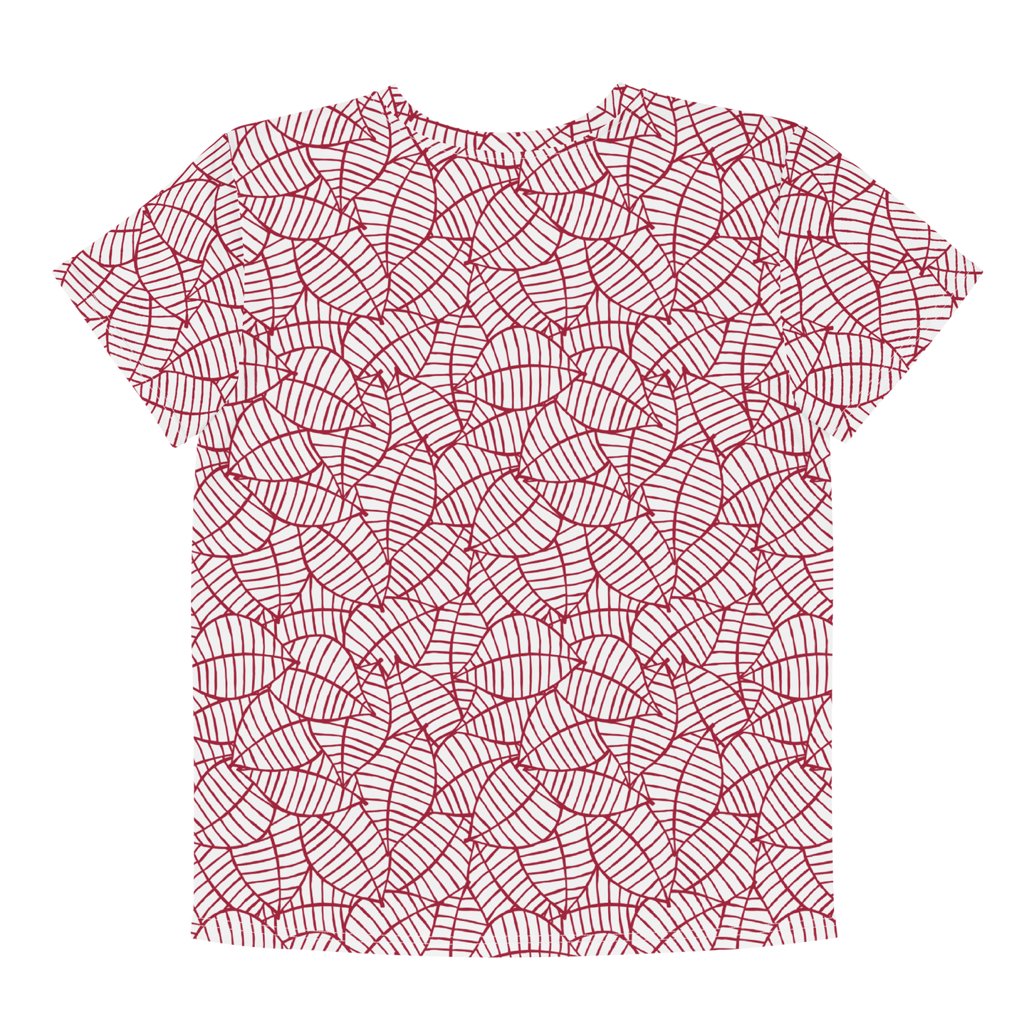 Colorful Fall Leaves | Seamless Patterns | All-Over Print Youth Crew Neck T-shirt - #8