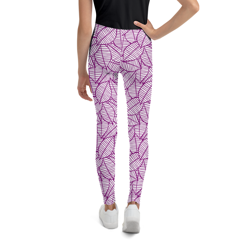 Colorful Fall Leaves | Seamless Patterns | All-Over Print Youth Leggings - #7