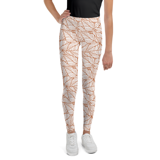 Colorful Fall Leaves | Seamless Patterns | All-Over Print Youth Leggings - #1