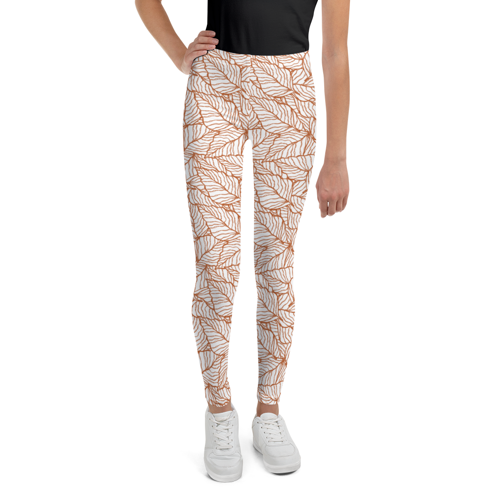 Colorful Fall Leaves | Seamless Patterns | All-Over Print Youth Leggings - #1