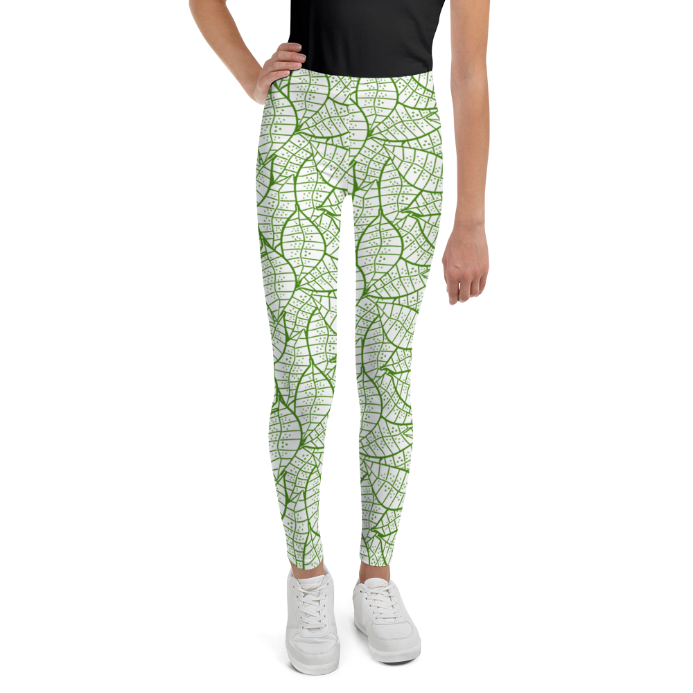 Colorful Fall Leaves | Seamless Patterns | All-Over Print Youth Leggings - #4