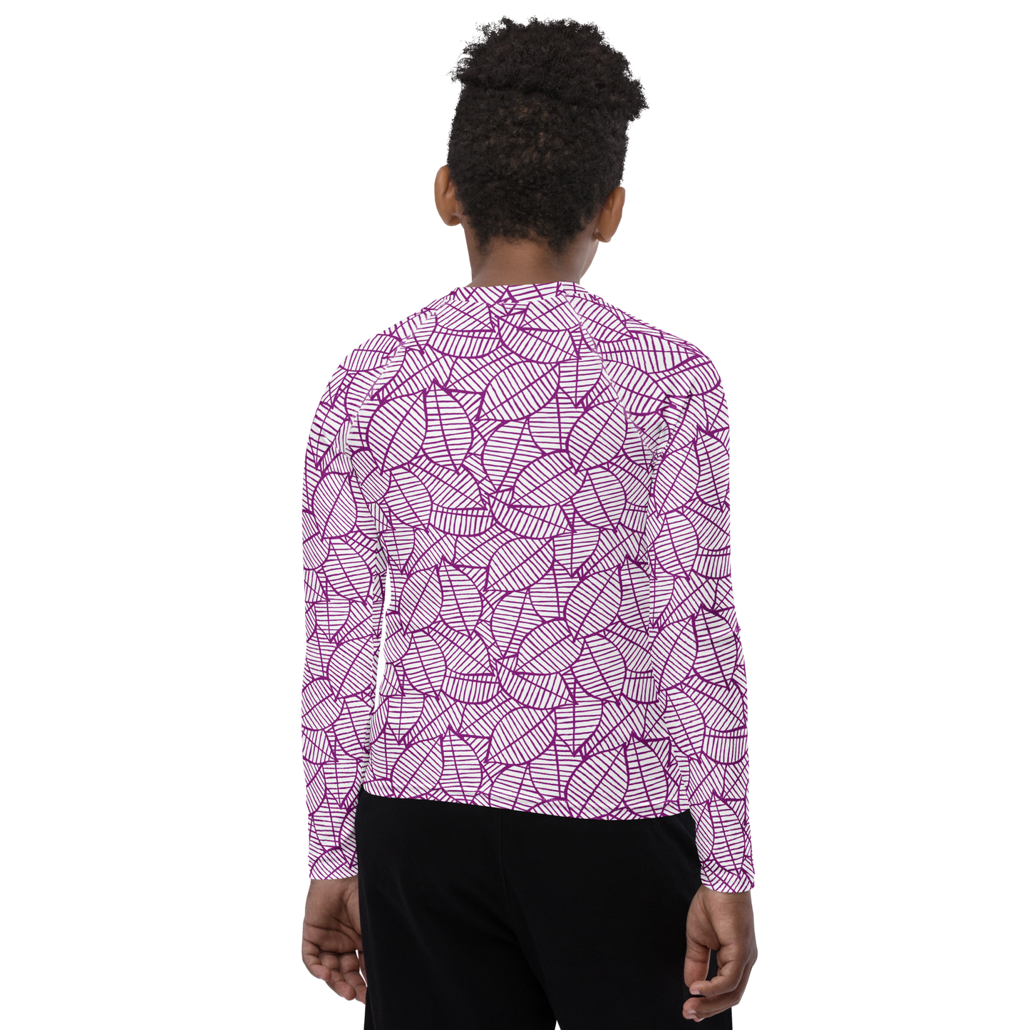 Colorful Fall Leaves | Seamless Patterns | All-Over Print Youth Rash Guard - #7