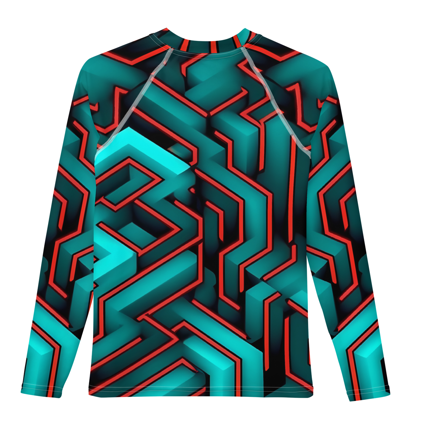 3D Maze Illusion | 3D Patterns | All-Over Print Youth Rash Guard - #2