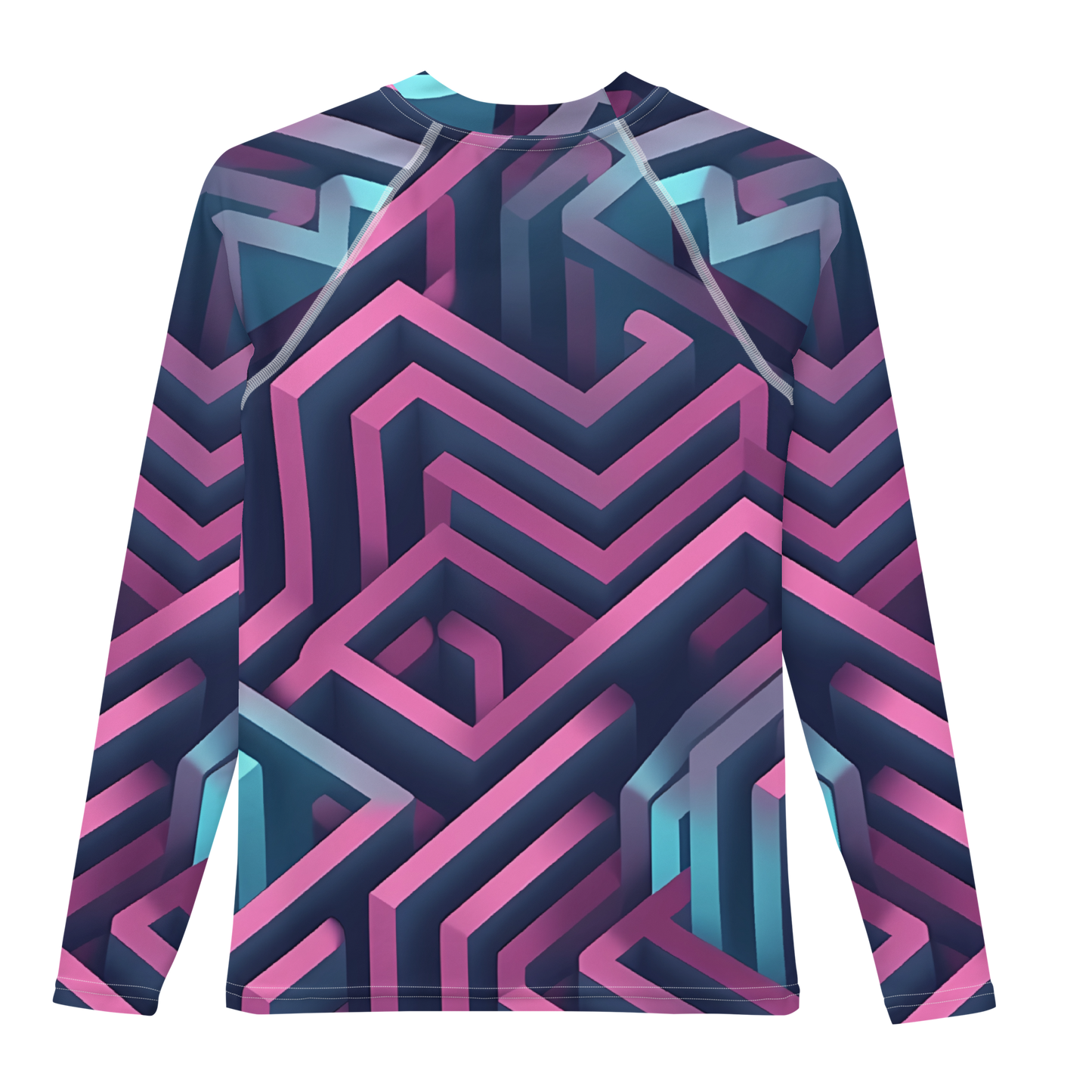 3D Maze Illusion | 3D Patterns | All-Over Print Youth Rash Guard - #4