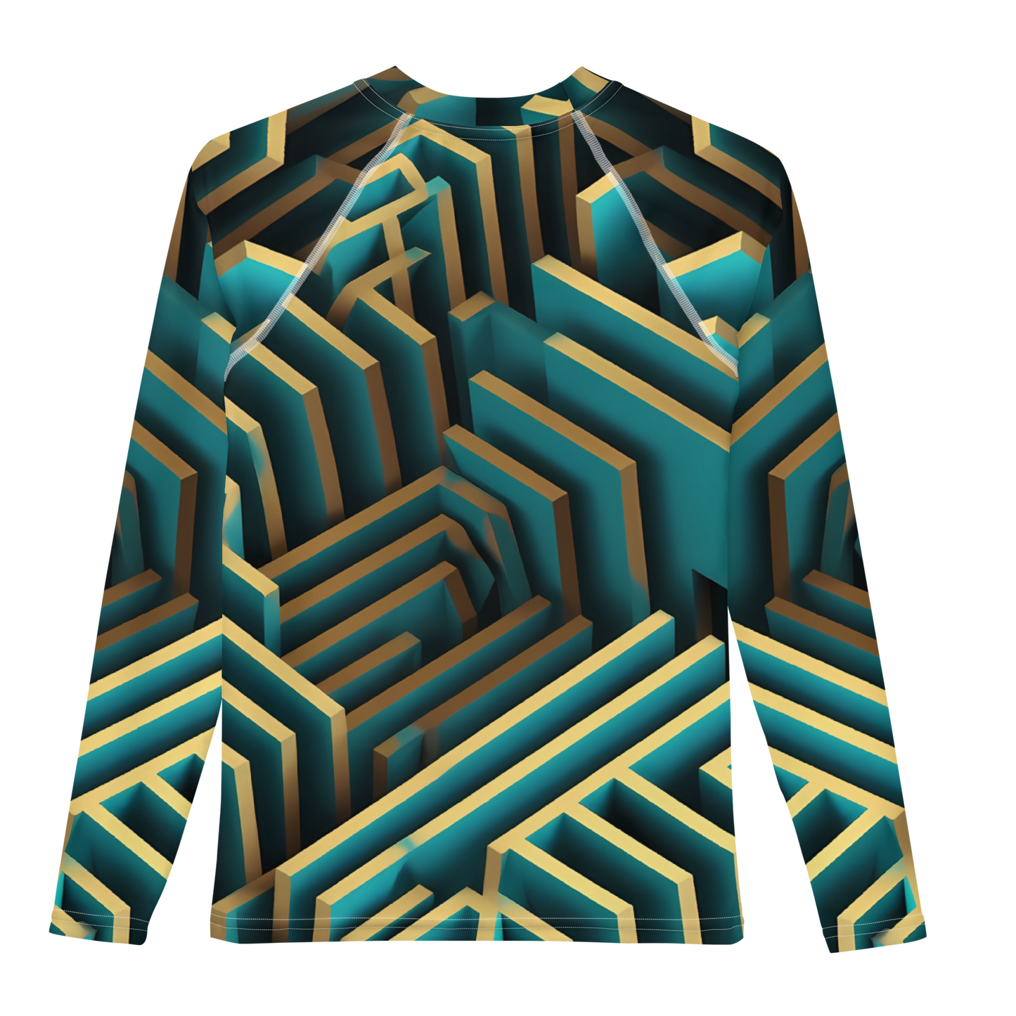 3D Maze Illusion | 3D Patterns | All-Over Print Youth Rash Guard - #5