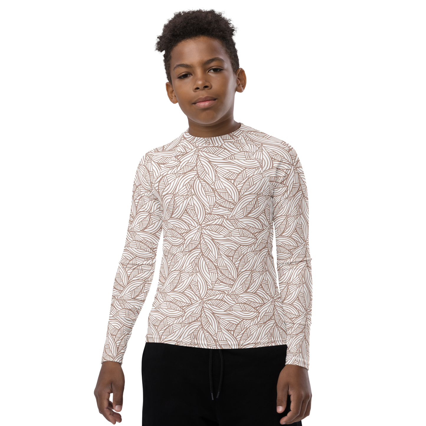 Colorful Fall Leaves | Seamless Patterns | All-Over Print Youth Rash Guard - #3