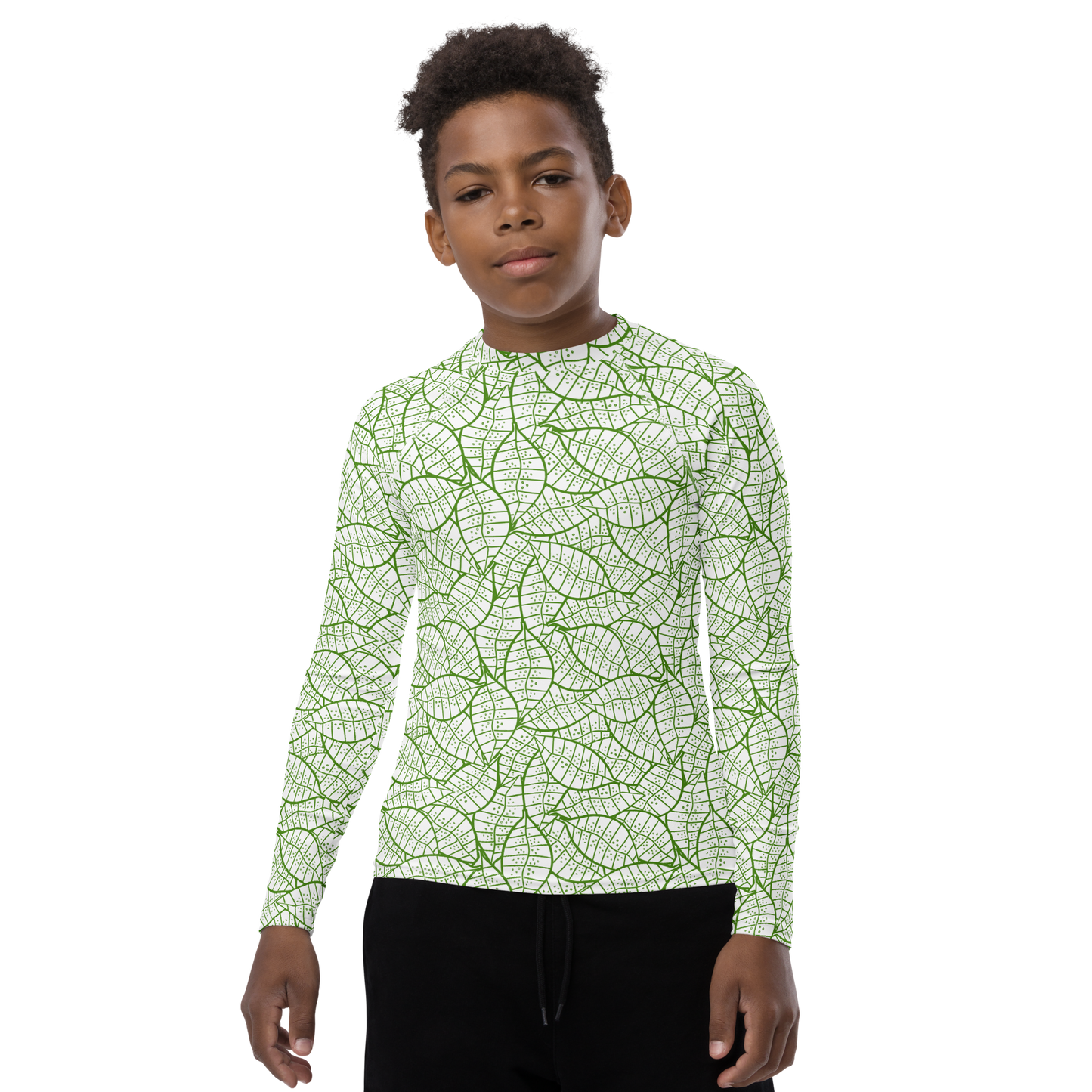 Colorful Fall Leaves | Seamless Patterns | All-Over Print Youth Rash Guard - #4