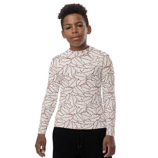 Colorful Fall Leaves | Seamless Patterns | All-Over Print Youth Rash Guard - #5
