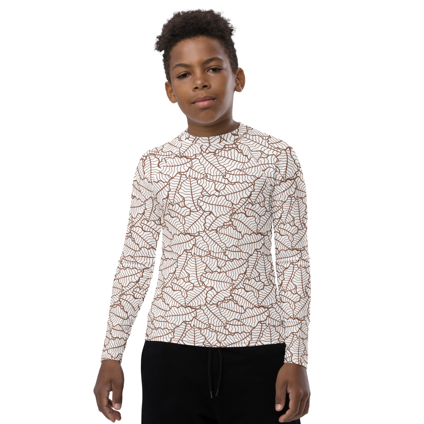 Colorful Fall Leaves | Seamless Patterns | All-Over Print Youth Rash Guard - #5