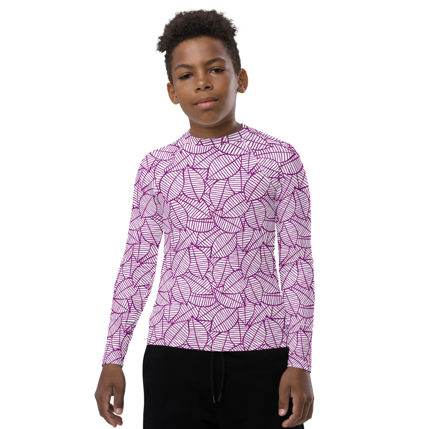 Colorful Fall Leaves | Seamless Patterns | All-Over Print Youth Rash Guard - #7