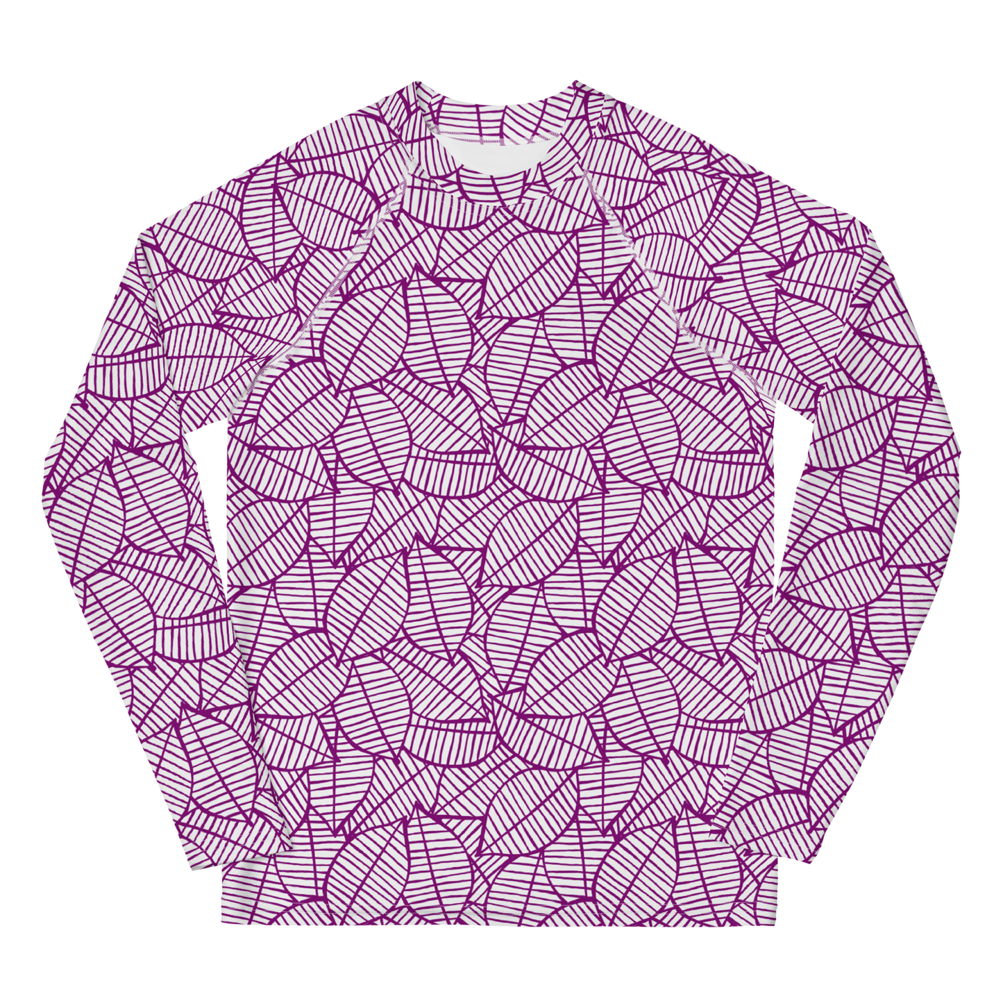 Colorful Fall Leaves | Seamless Patterns | All-Over Print Youth Rash Guard - #7