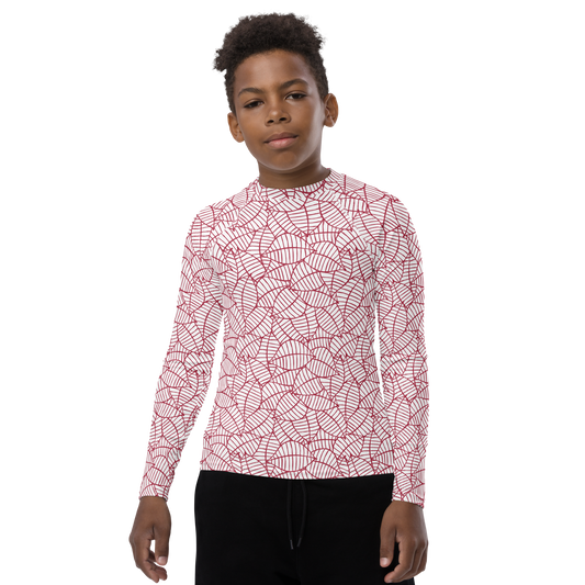 Colorful Fall Leaves | Seamless Patterns | All-Over Print Youth Rash Guard - #8