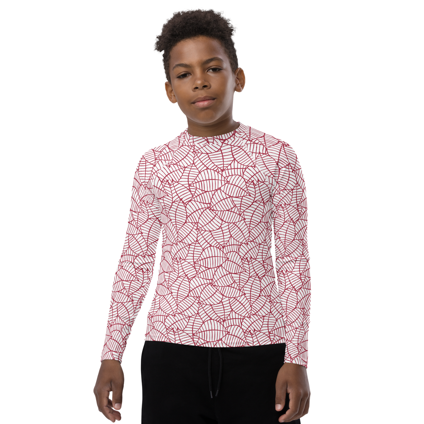 Colorful Fall Leaves | Seamless Patterns | All-Over Print Youth Rash Guard - #8