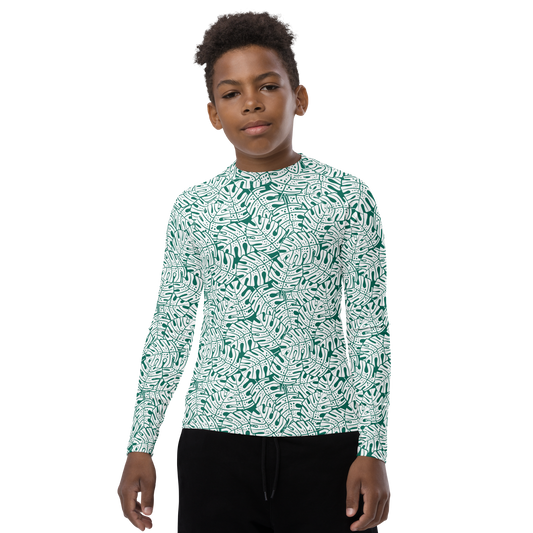 Colorful Fall Leaves | Seamless Patterns | All-Over Print Youth Rash Guard - #9
