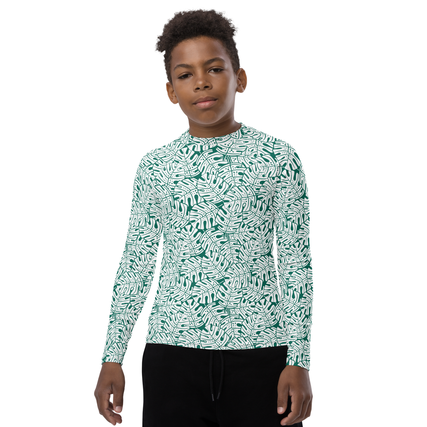 Colorful Fall Leaves | Seamless Patterns | All-Over Print Youth Rash Guard - #9